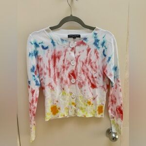 Central Park West New York Tie-Dye Cardigan